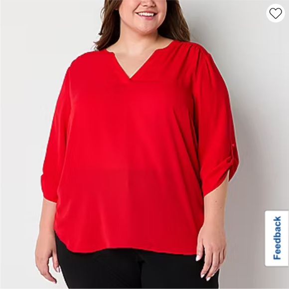 Worthington Tops - Worthington V Neck Blouse